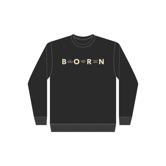 Born Crew Charcoal Heather